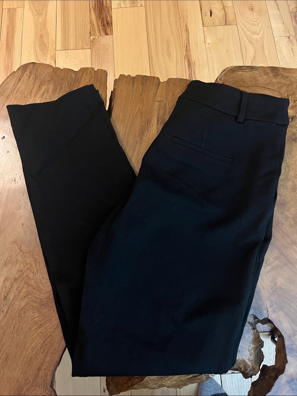 Dalia Black Women's Dress Trousers with Belt Loops